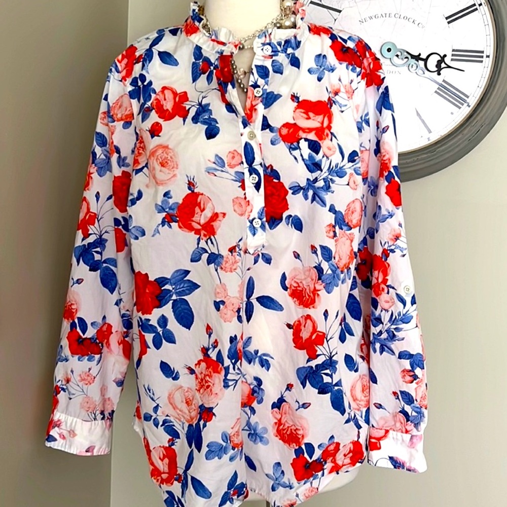 Floral cotton shirt